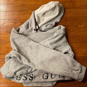 guess cropped sweatshirt